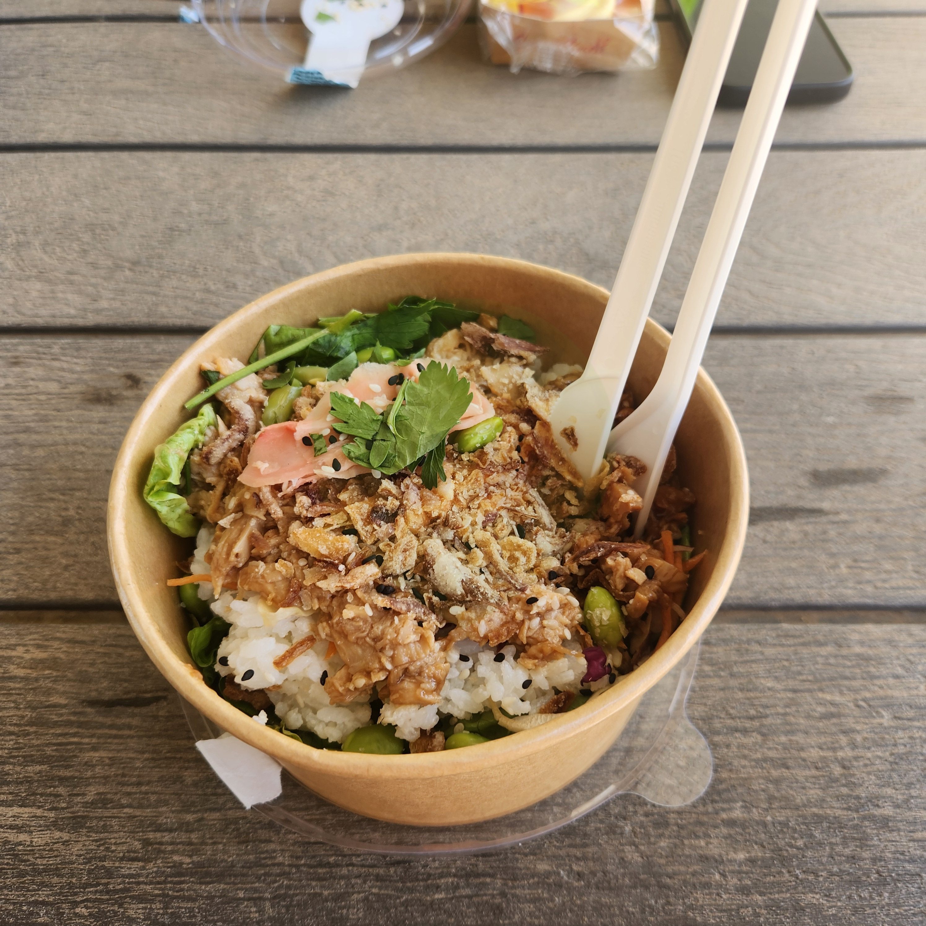 푸드 트럭에서 구매한 bowl. $9.5